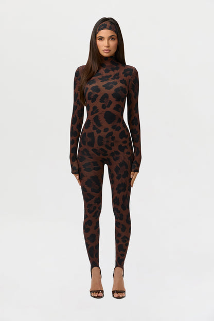 Naked Print Stirrup Jumpsuit Petite