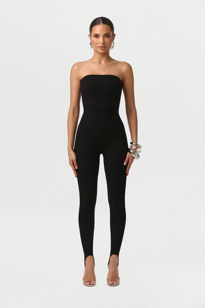 Snatched Tube Stirrup Jumpsuit Petite