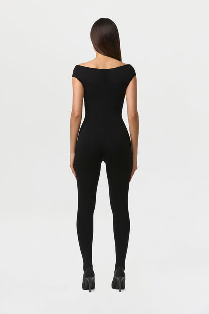 Smooth Off-Shoulder Jumpsuit