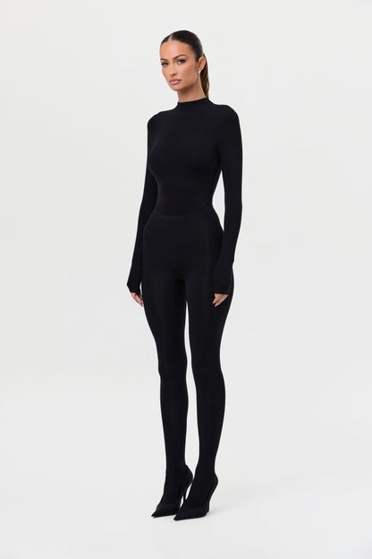 Naked Mock Neck Top