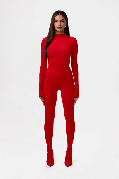 Naked Mock Neck Top