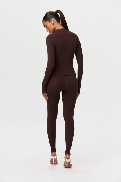 Naked Mock Neck Top