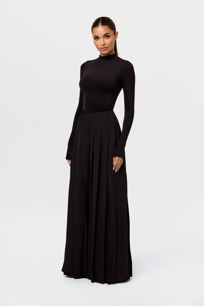 Pleated Wide Leg Pant