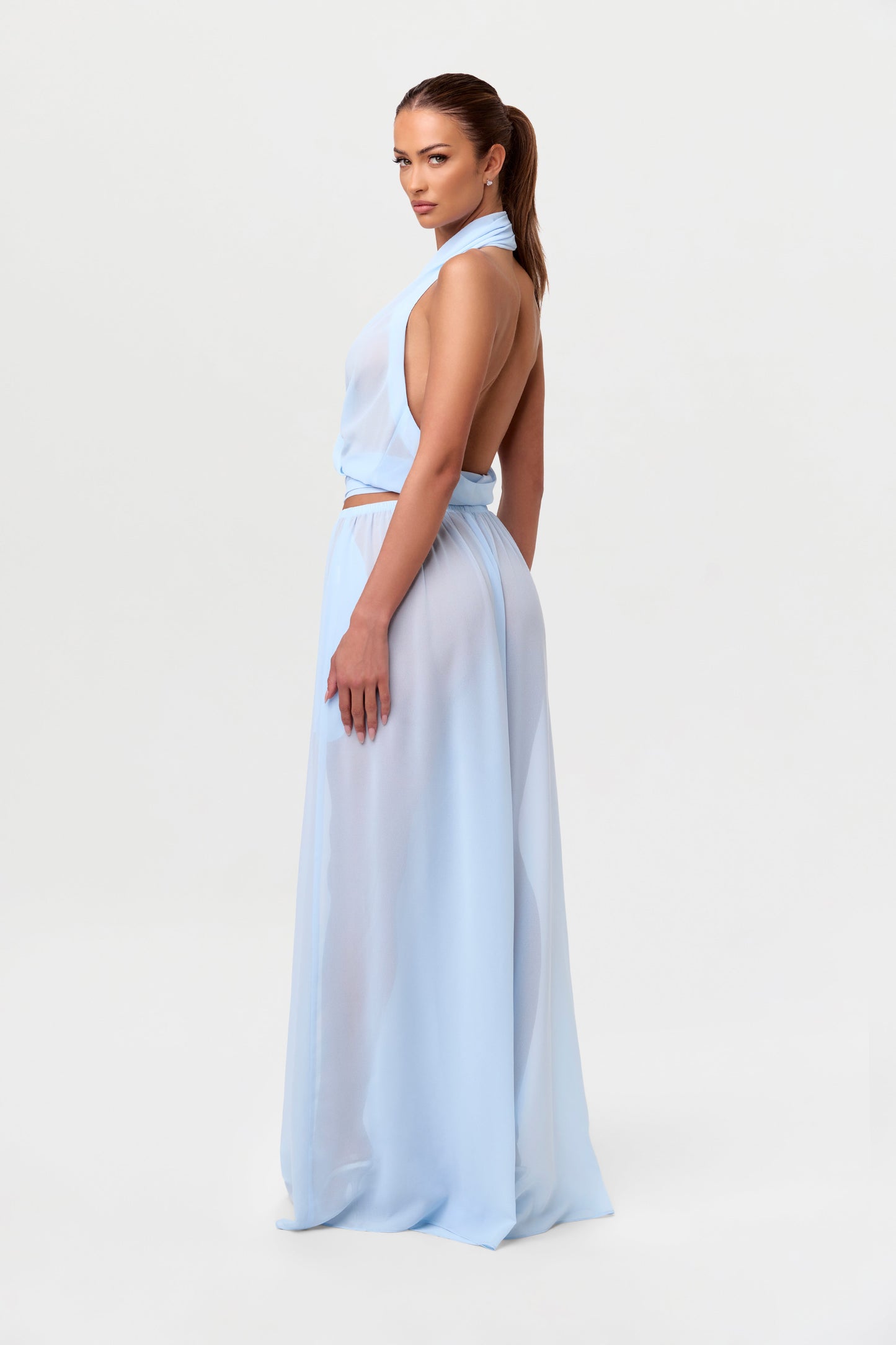 Chiffon Wide Leg Pants
