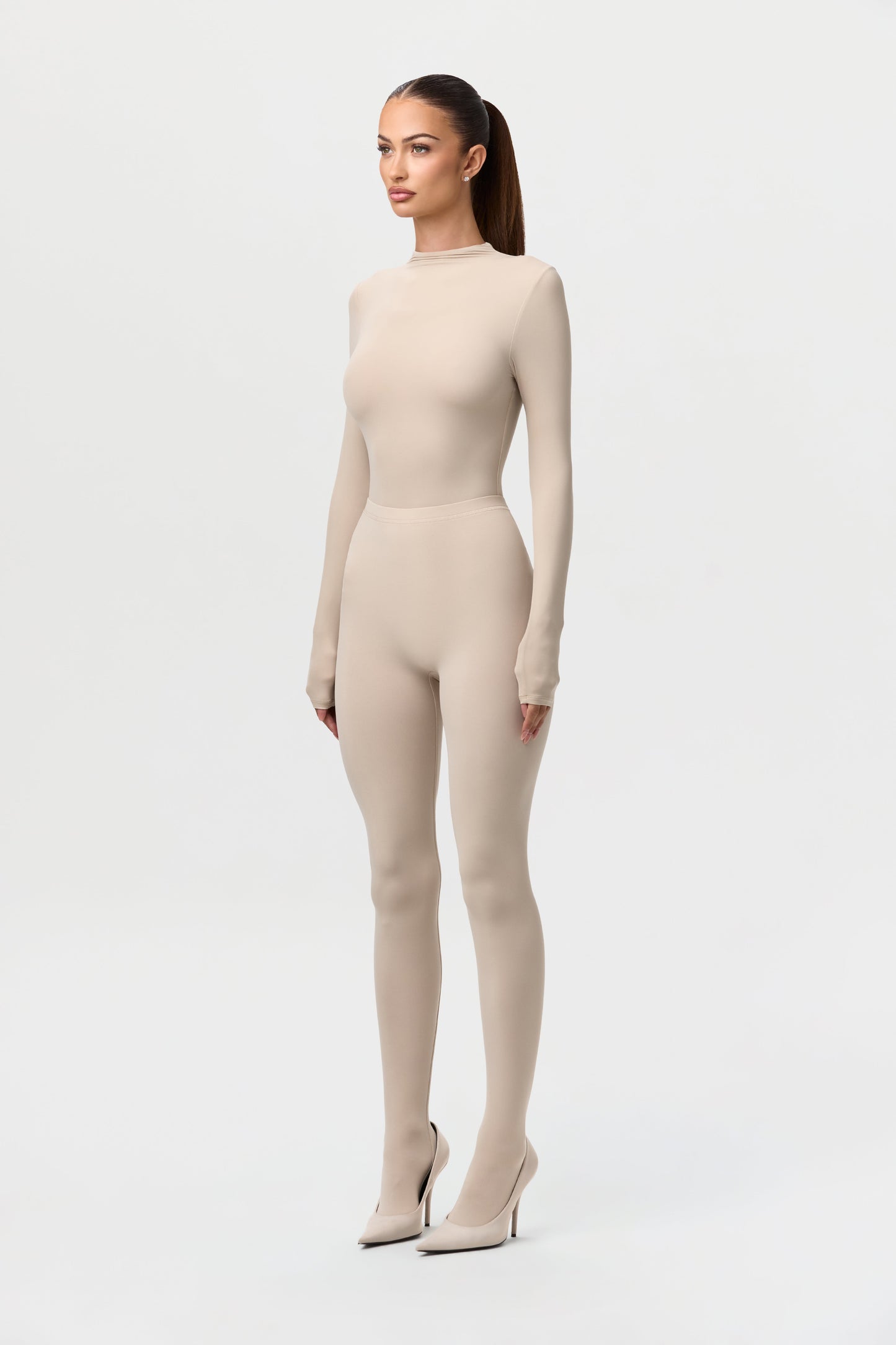 Naked Mock Neck Top