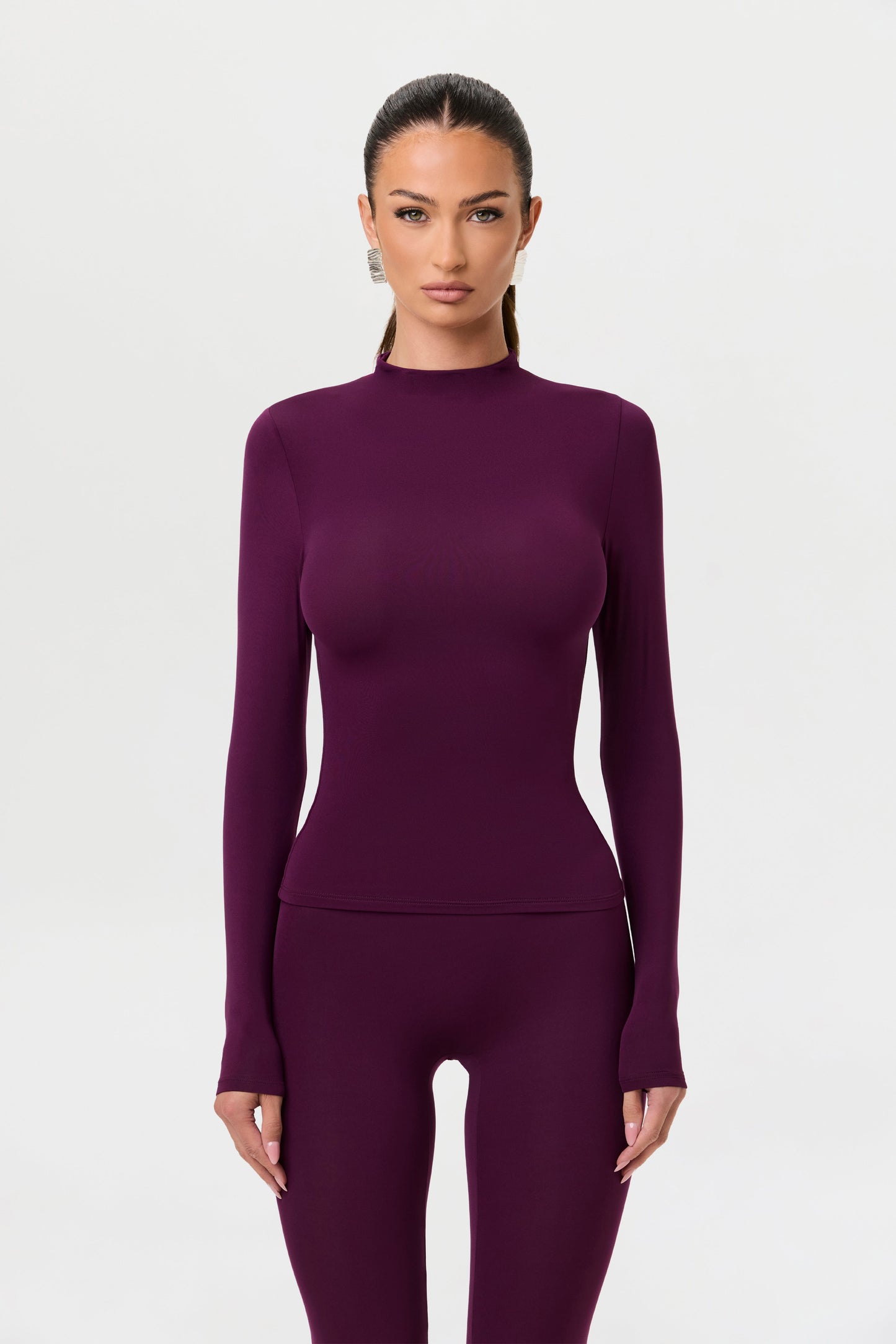 Naked Mock Neck Top