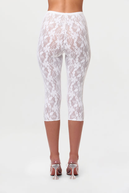 Stretch Lace Cropped Legging