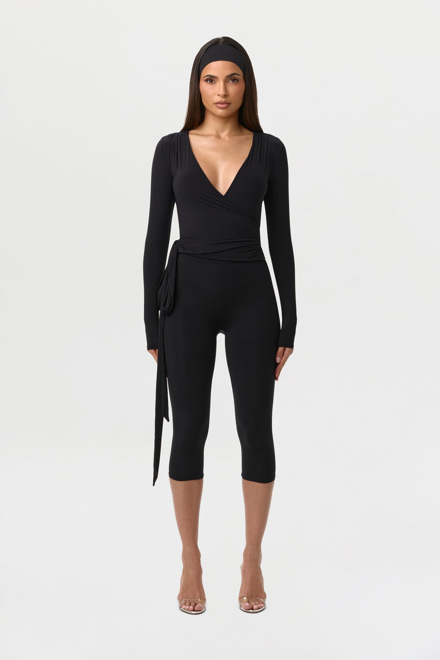 Naked Wrap V-Neck Top