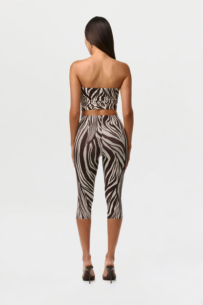 Naked Print Capri Legging