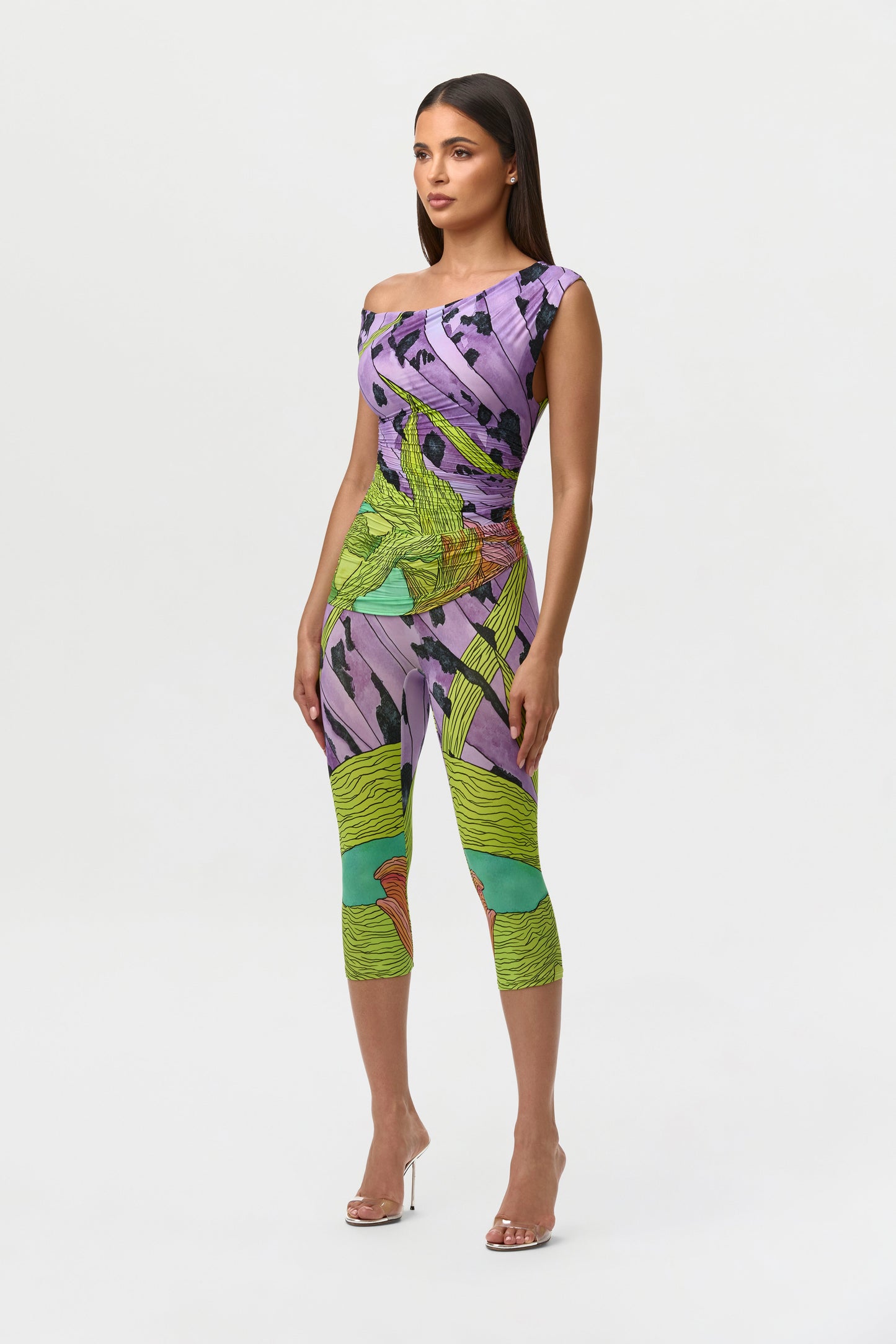 Naked Print Capri Legging