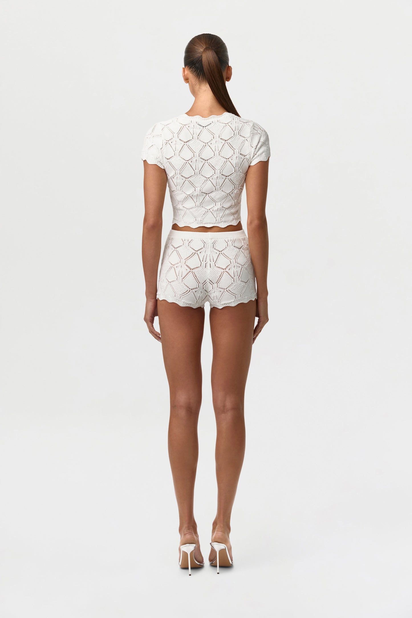 Knit Pointelle Shorts