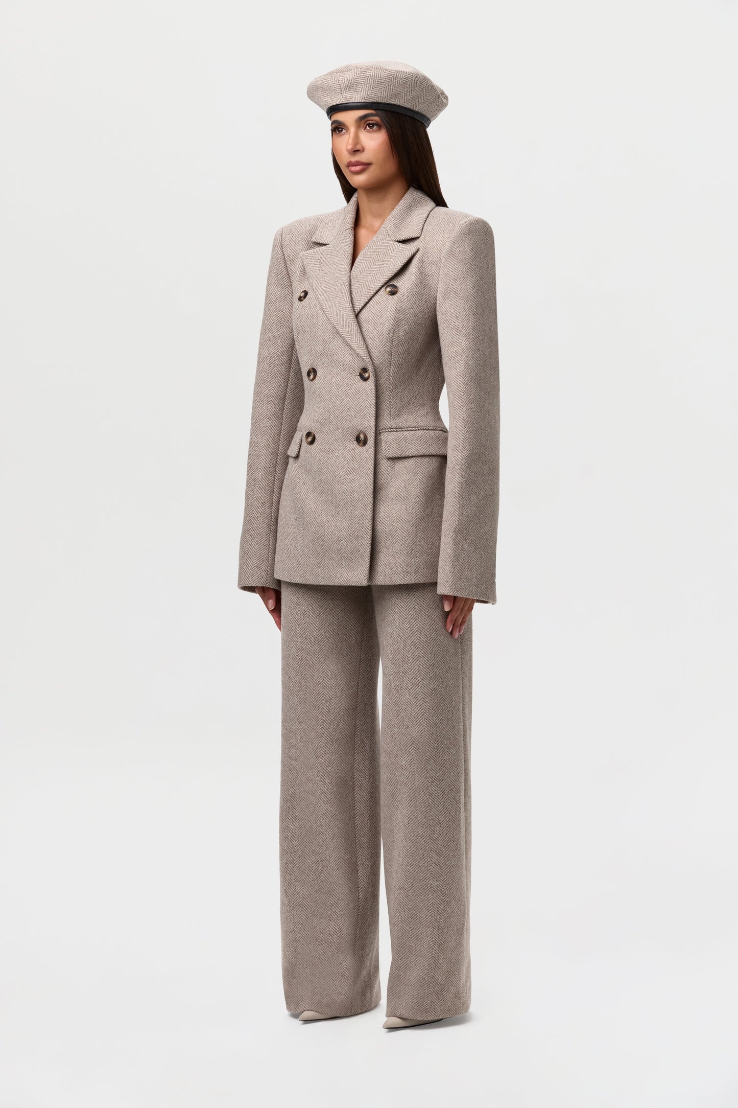 Chevron Suited Blazer