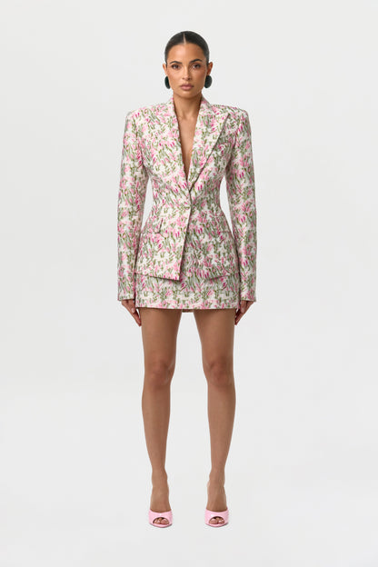 Suiting Floral Jacquard Blazer