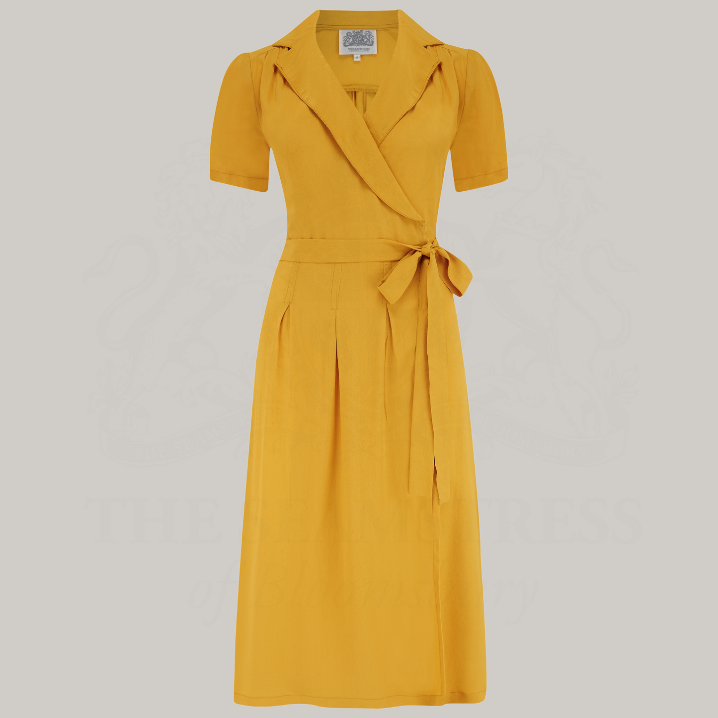 Peggy Wrap Dress in Mustard