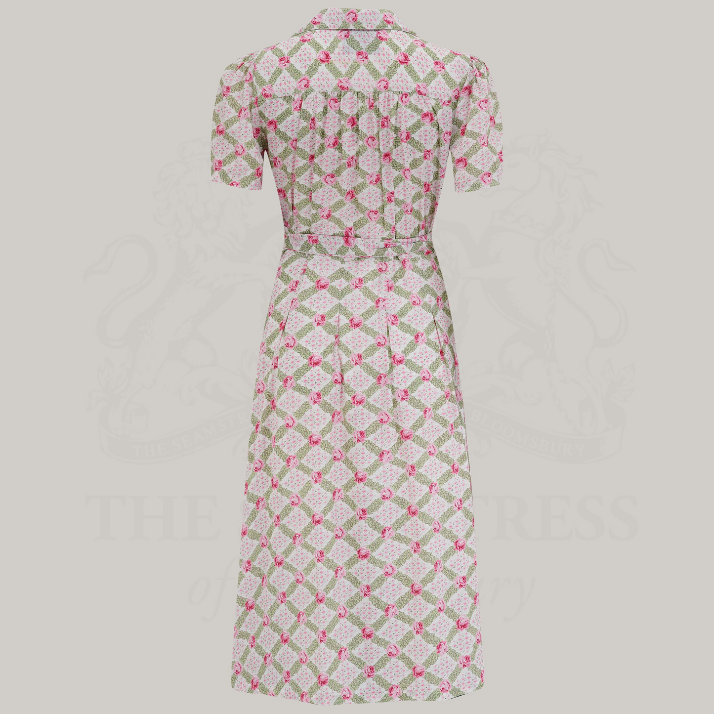 Peggy Wrap Dress in Rose Kiss Print