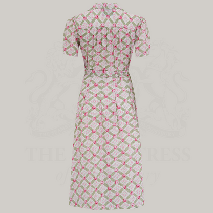 Peggy Wrap Dress in Rose Kiss Print
