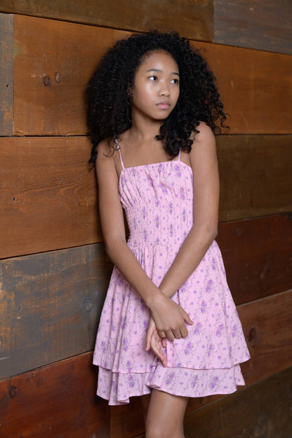 TWEEN PERRY PRINTED DAY DRESS - FINAL SALE