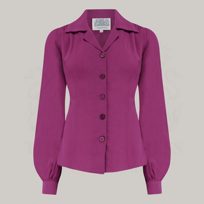 Poppy Blouse in Mulberry