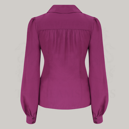 Poppy Blouse in Mulberry
