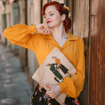 Poppy Blouse in Mustard