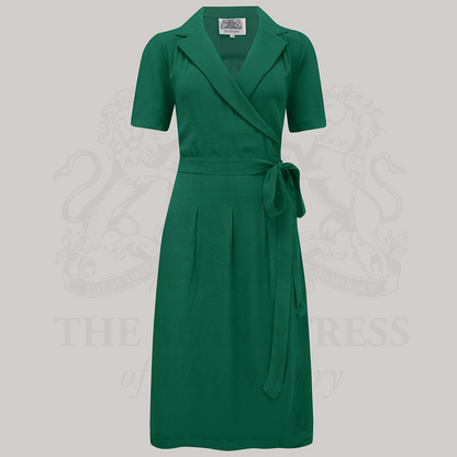 Peggy Wrap Dress in Hampton Green