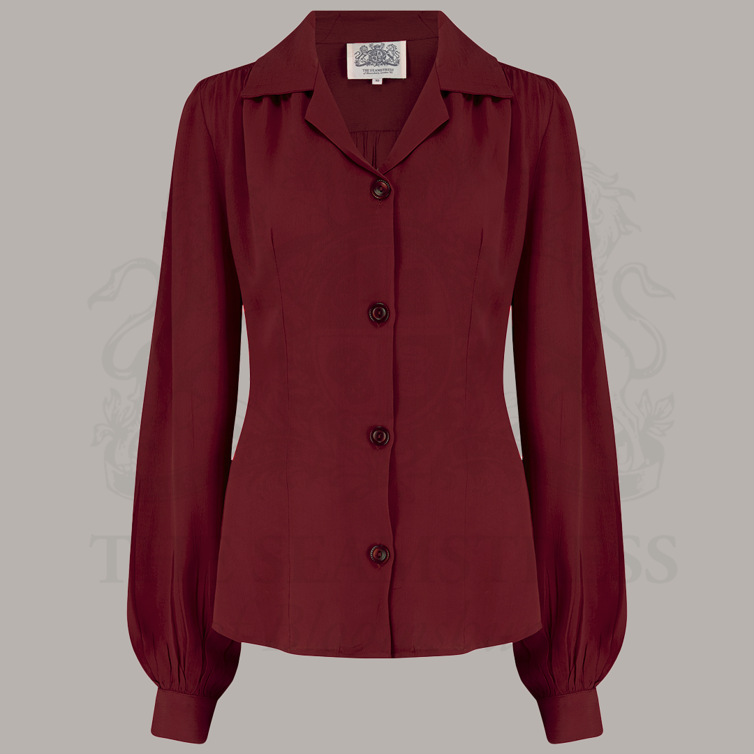 Poppy Blouse in Windsor Wine