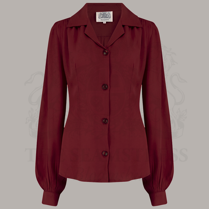 Poppy Blouse in Windsor Wine