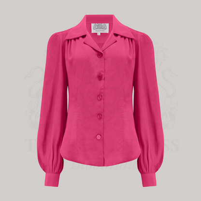 Poppy Blouse in Raspberry
