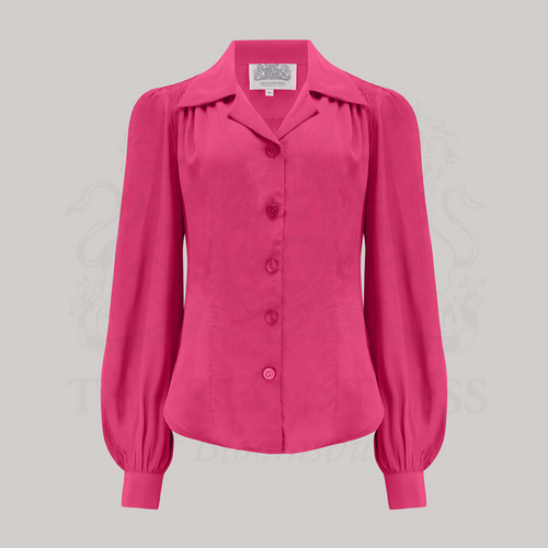 Poppy Blouse in Raspberry