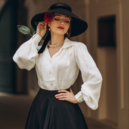 Poppy Blouse in Cream