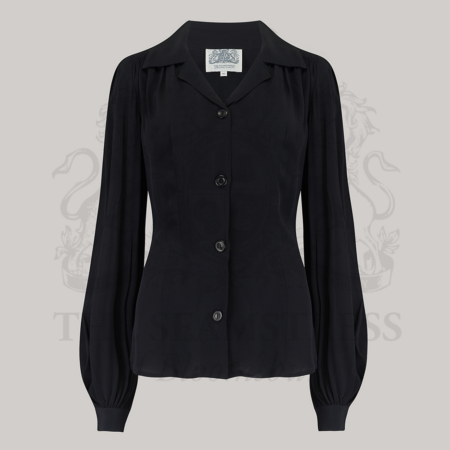 Poppy Blouse in Liquorice Black