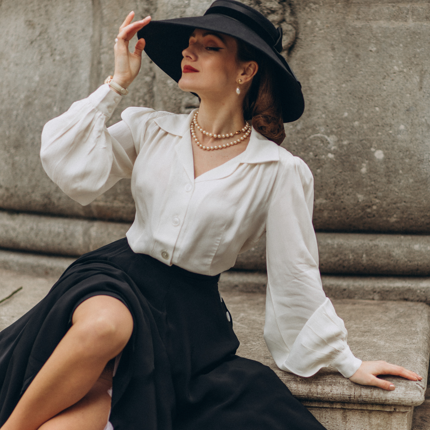 Poppy Blouse in Cream