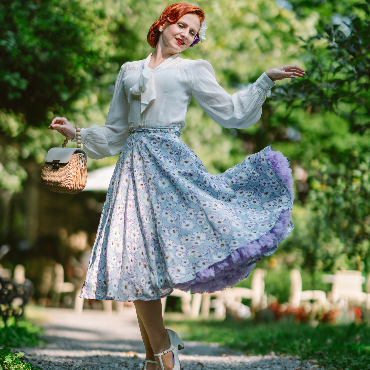 Isabelle Skirt in Daisy Print