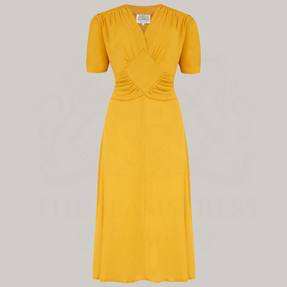 Ruby Dress in Mustard