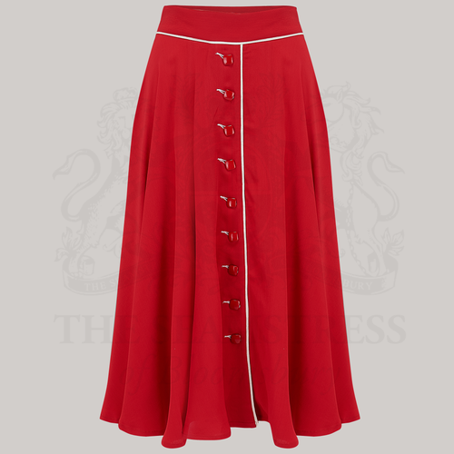 Rita Skirt in Lipstick Red