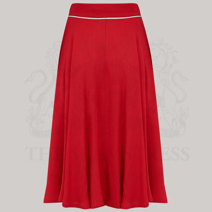 Rita Skirt in Lipstick Red