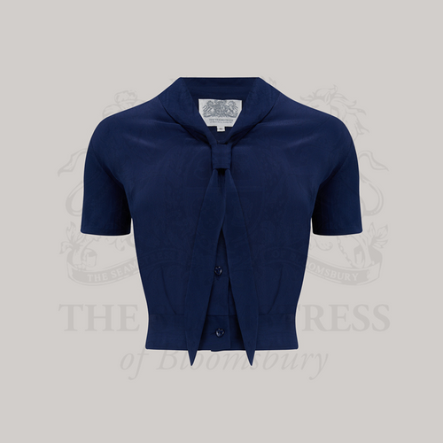 Bonnie Sailor Blouse Short Sleeve in French Navy