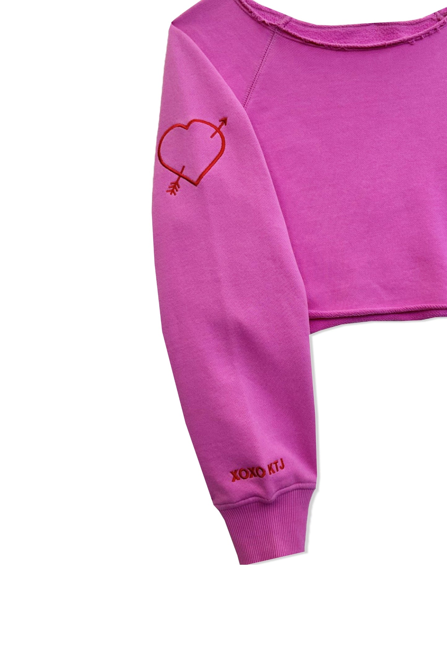 JUNIOR SHANE OFF SHOULDER CROP SWEATSHIRT - FINAL SALE