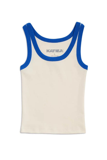 TWEEN SPENCER RETRO CONTRAST TRIM TANK