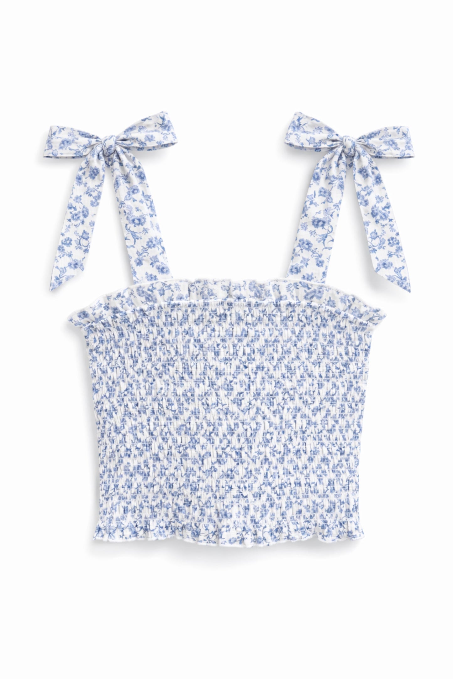 TWEEN SUNNY PRINTED TIE TOP