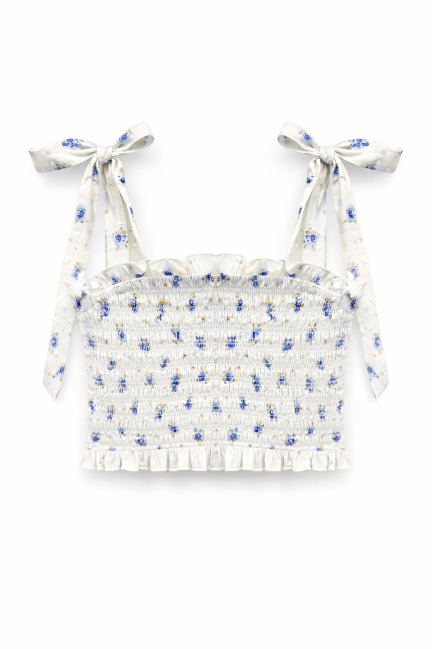 TWEEN SUNNY PRINTED TIE TOP