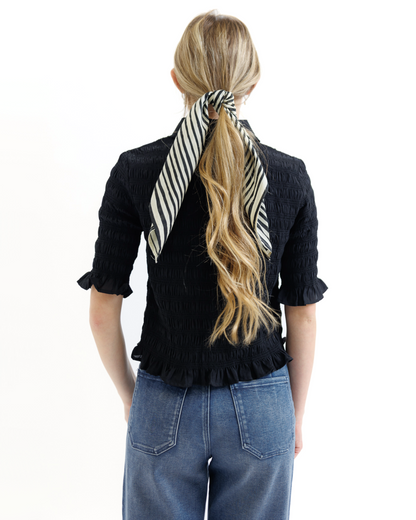 Smocked Button Down - Final Sale