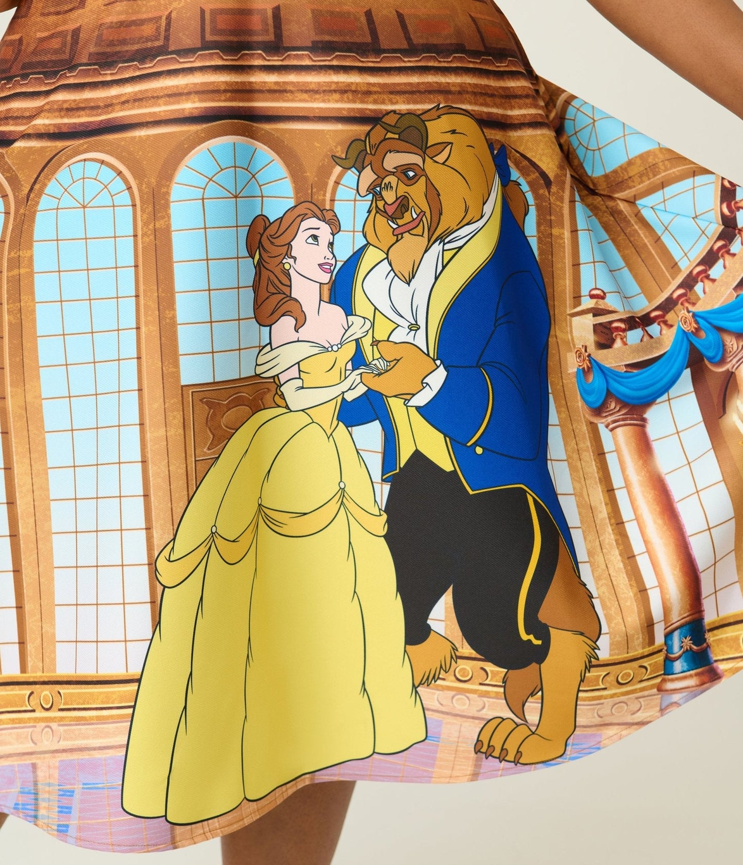 Disney Beauty & the Beast Collection by Unique Vintage Plus Size Ballroom Vivian Swing Skirt