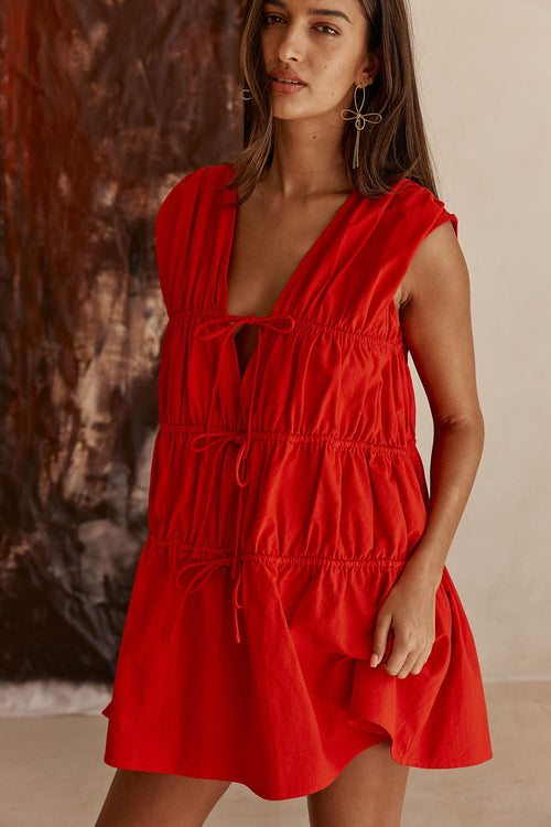 Joslin Dress - Red