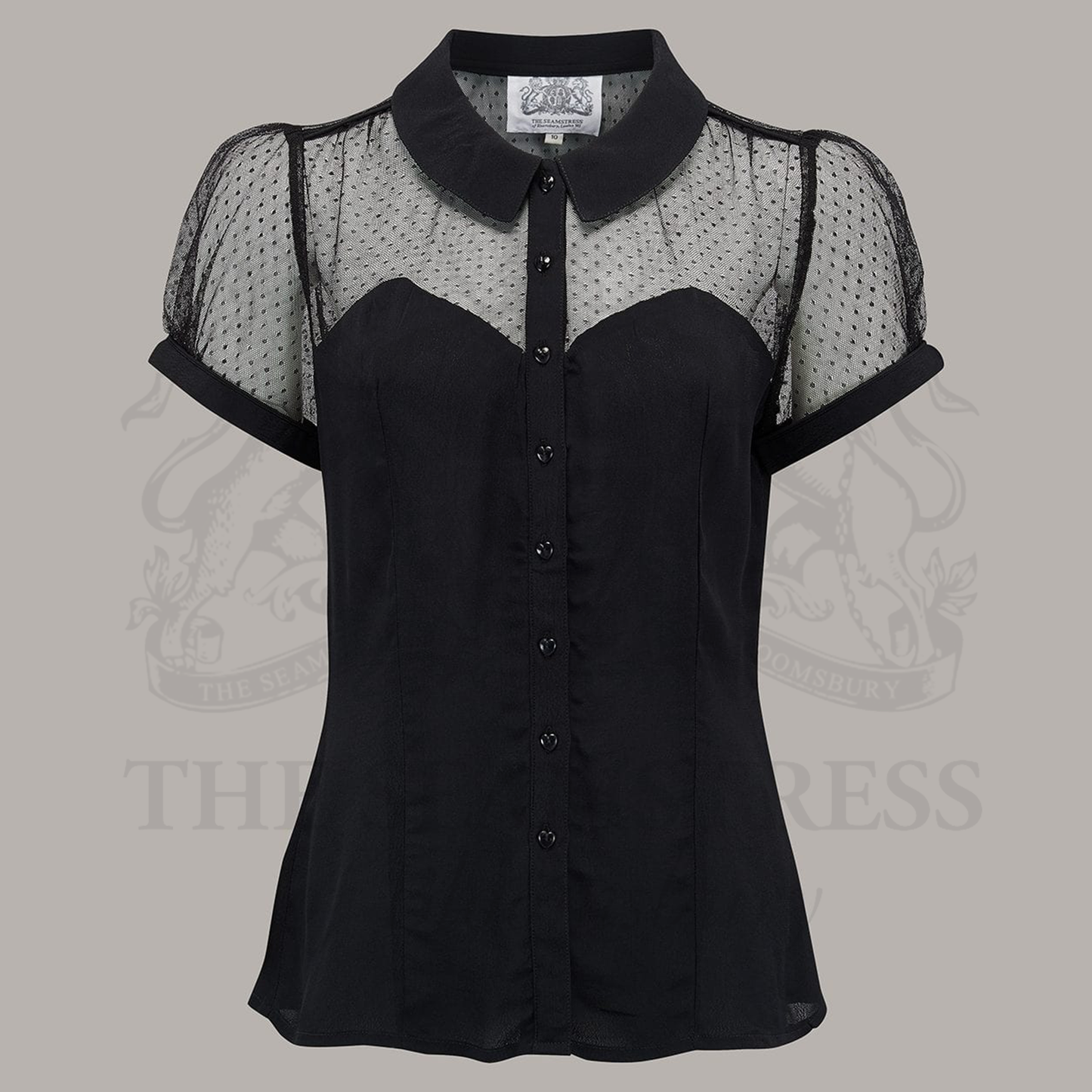 Florance Blouse in Liquorice Black