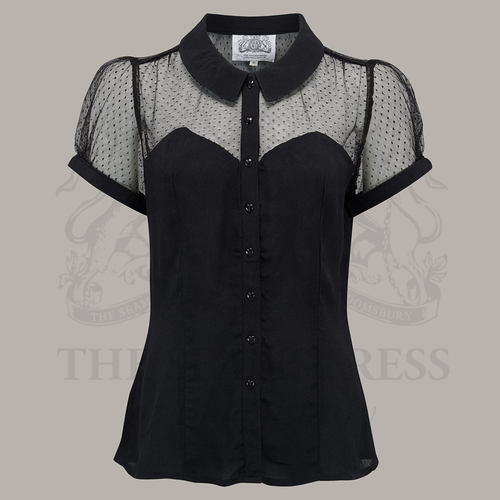 Florance Blouse in Liquorice Black