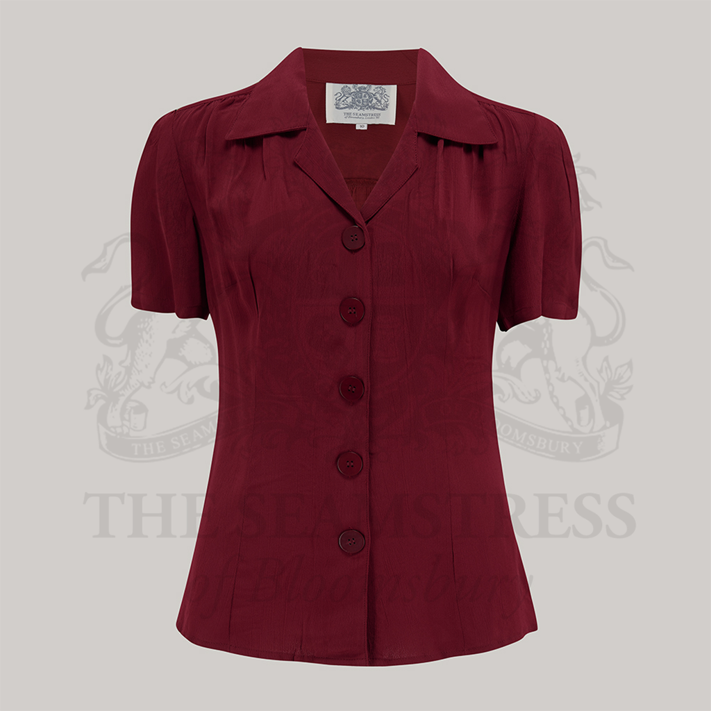 Grace Blouse in Windsor Wine