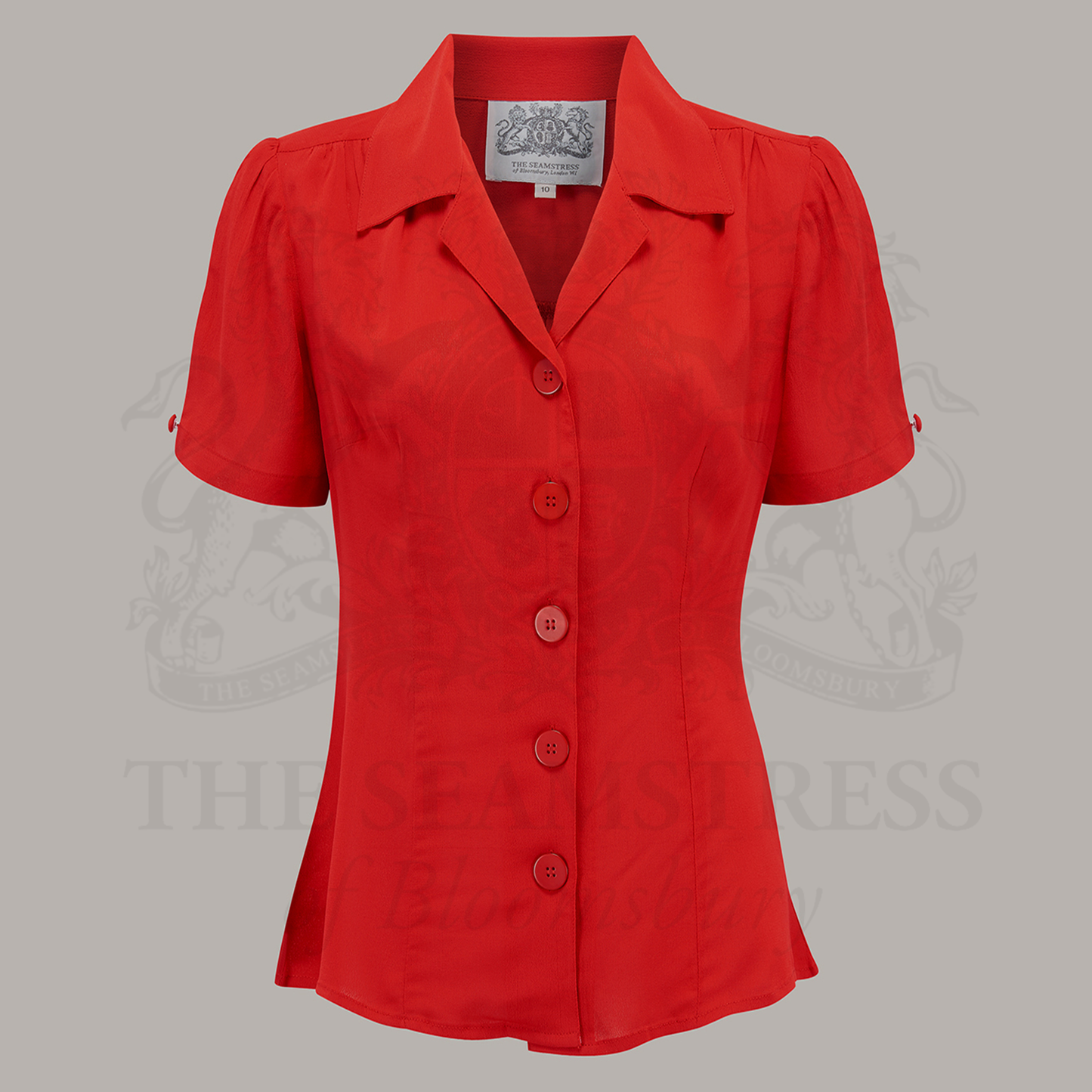 Grace Blouse in Lipstick Red