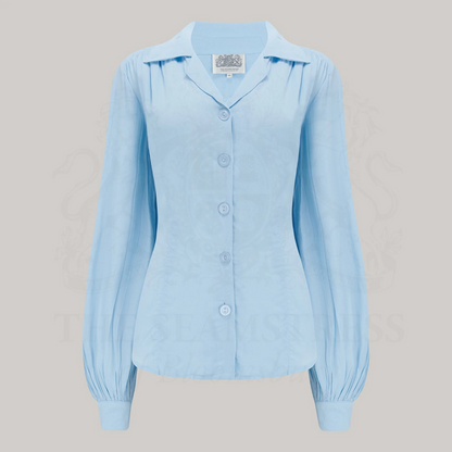 Poppy Blouse in Powder Blue