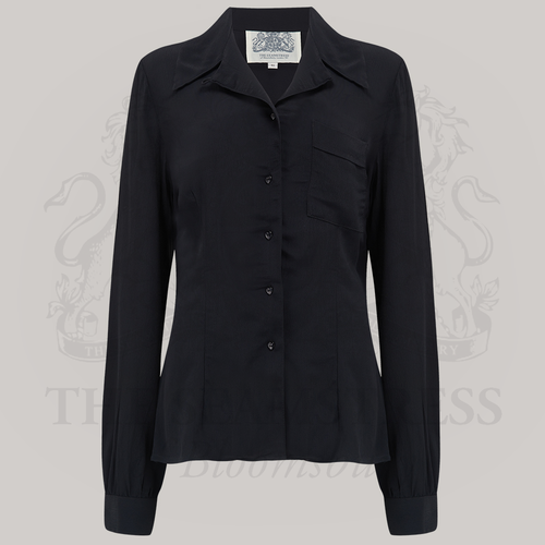 Jacqui Blouse in Liquorice Black